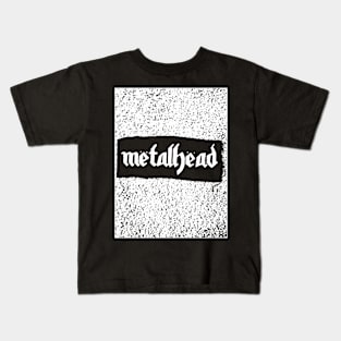 Metalhead in Motorhead font Kids T-Shirt